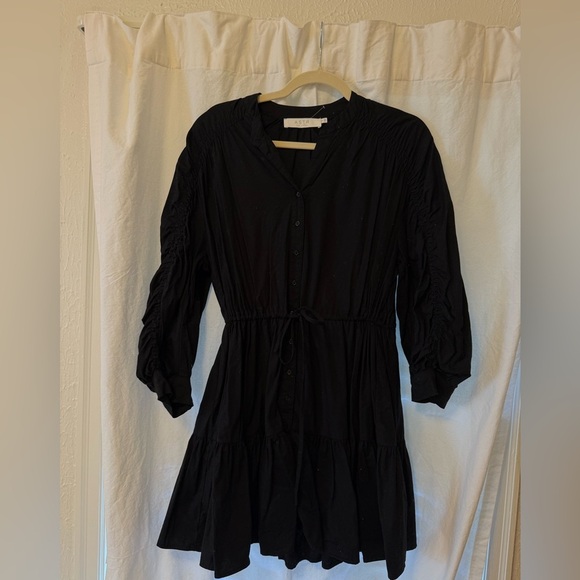 ASTR Black Puff Sleeve Mini Dress - Picture 5 of 8